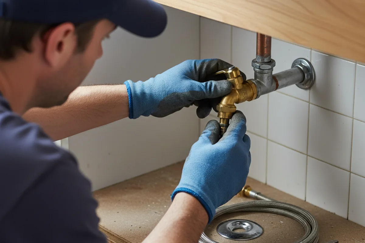 Shutoff valve and fitting work during Faucet and Fixture Repair in Magnolia Springs